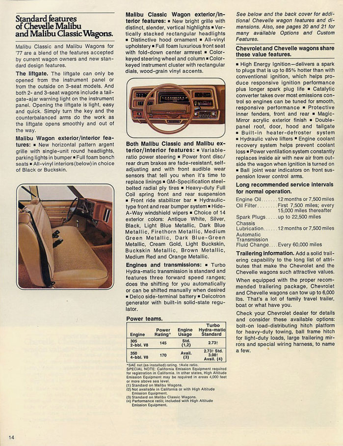 1977 Chevrolet Wagons Brochure Page 13
